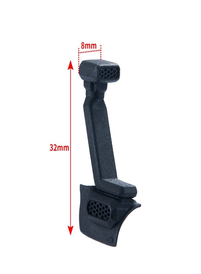 JGGZONE RC Car Plastic Snorkel Hood Mount Wading Throat Snorkel Wading Hose Compatible with 1/24 SCX24 AXI00002 AXI00005 RC Crawler Car Body Shell DIY Decoration Parts, Black - Image 2